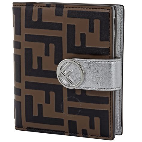 womens fendi wallets|fendi leather printed bifold wallet.